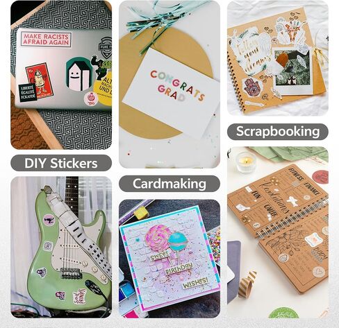 40 Sheets Printable Sticker Paper Heavy Weight Colored Self Adhesive Sticker Cardstock A4 250GSM 90LB 20 Assorted Colors in Saudi Arabia