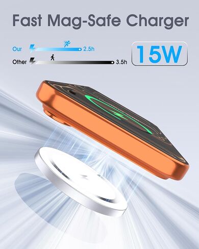 for Apple Mag-Safe Charger 2 Pack, Magnetic Wireless Charger, Silver | Made for iPhone 17/17 Pro/17 Pro Max/Air/16 15 14 13 12 Pro Max Plus mini, Charging Pad for Airpods Pro 3 2,Strong Magnet in Saudi Arabia