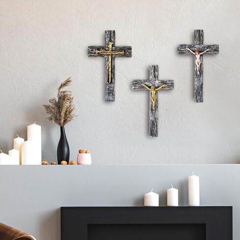 5PCS Cross My Heart, Encouragement Gift, Wooden Pocket Cross, Handheld Wooden Cross, Clinging and Praying, Fingertip Stress Relief Religious Gifts in Kuwait