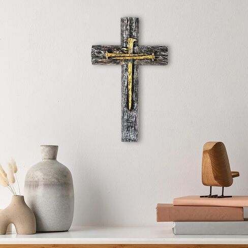 5PCS Cross My Heart, Encouragement Gift, Wooden Pocket Cross, Handheld Wooden Cross, Clinging and Praying, Fingertip Stress Relief Religious Gifts in Kuwait