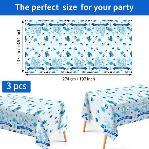 Grencian 3 Pcs Fighter Jet Pilot Birthday Party Tablecloth Military Jet Table Cover Plastic Rectangle Airplane Table Cloth Birthday Decor for Boys Pilot Aviation Party Supplies 54" x 107" in Kuwait