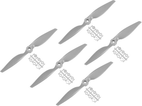MECCANIXITY 5Pcs 5x5 Inch Propeller RC Propellers 2-Vane Blades Props Gray with Adapter Rings for RC Airplane Aircraft Prop Replacement in Saudi Arabia