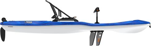 Pelican - Getaway 110 HDII Recreational Kayak - Sit-on-Top - خفيف الوزن ومستقر لشخص واحد Kayak Vapor Deep Blue-White - 11 قدم in Saudi Arabia