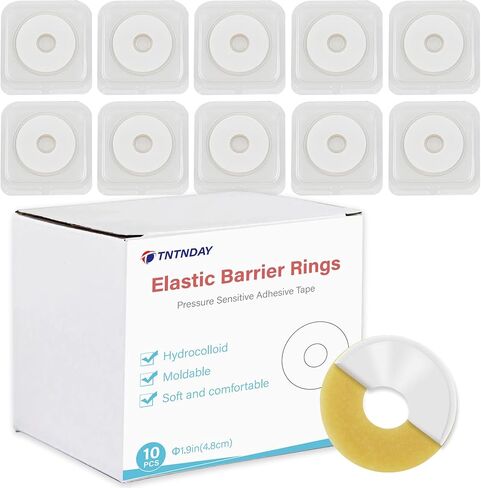 40 PCS Ostomy Barrier Strips, Medical Grade Hydrocolloid, Ostomy Supplies, Elastic Barrier Adhesive Tape for Colostomy Bags, Urostomy Bag, Ileostomy Bag in Saudi Arabia