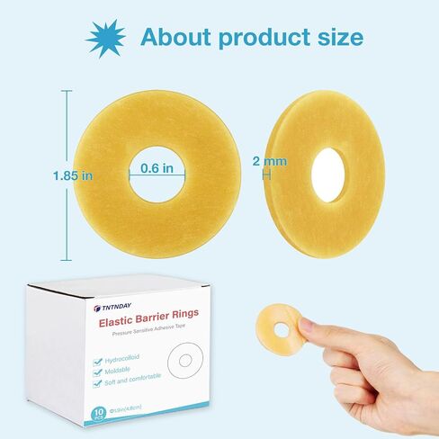 40 PCS Ostomy Barrier Strips, Medical Grade Hydrocolloid, Ostomy Supplies, Elastic Barrier Adhesive Tape for Colostomy Bags, Urostomy Bag, Ileostomy Bag in Saudi Arabia