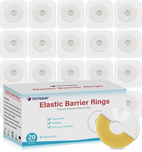 40 PCS Ostomy Barrier Strips, Medical Grade Hydrocolloid, Ostomy Supplies, Elastic Barrier Adhesive Tape for Colostomy Bags, Urostomy Bag, Ileostomy Bag in Saudi Arabia