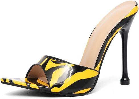 Women's Stiletto Heels Sandals - Summer Open Toe Slip-On Dress Shoes for Weddings/Parties/Daily Wear, Thin Sole Comfortable High Heels in Saudi Arabia