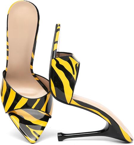 Women's Stiletto Heels Sandals - Summer Open Toe Slip-On Dress Shoes for Weddings/Parties/Daily Wear, Thin Sole Comfortable High Heels in Saudi Arabia