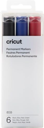 Cricut Circuit Permanent Markers 2.5 mm, Black (6 ct), Black (Pack of 2) in Saudi Arabia