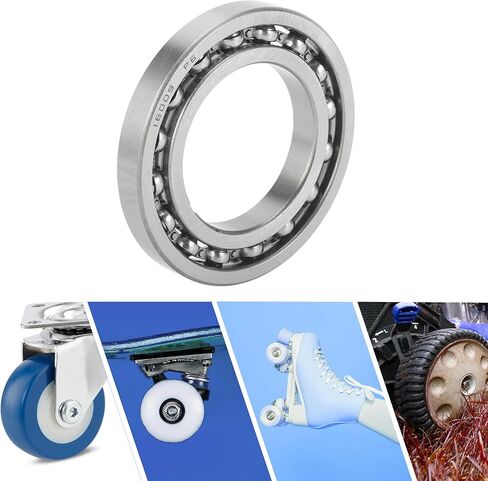 ACROPIX 16013 Deep Groove Ball Bearings P6 65x100x11mm Lubricated Bearings Open Type Silver Tone Scooter Skateboard Wheel in Saudi Arabia