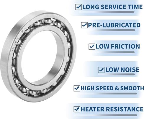 ACROPIX 16013 Deep Groove Ball Bearings P6 65x100x11mm Lubricated Bearings Open Type Silver Tone Scooter Skateboard Wheel in Saudi Arabia
