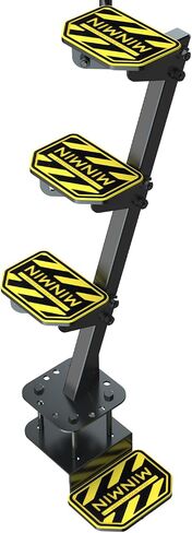 Heavy Duty Boat Trailer Steps – Rotating Anti-Fall Safety Handrail, 500LB Capacity, EVA Anti-Slip Mat, Rust Resistant, Adjustable for 3"-4" W x 5" H Trailer Tongues (3 Steps) in Saudi Arabia