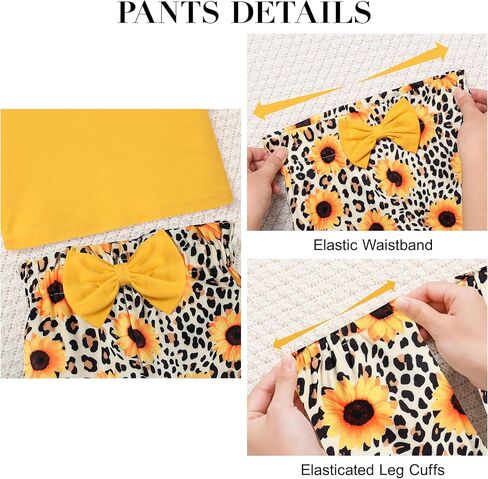 SANMIO طفل فتاة الملابس وتتسابق لطيف كشكش كم قميص الأزهار بانت + عقال 3 قطعة طفلة الملابس مجموعة 1-5T in Kuwait