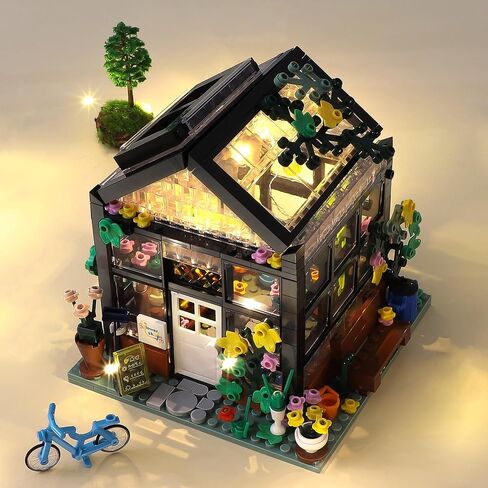QLT White Flowers House Building مجموعة ، متوافقة مع Lego Flower Friends House خلق الأناقة وبيئة الدفء ، لعبة بناء الدفيئة ، هدية لطيفة للبنين والبنات والبالغين (639 جهاز كمبيوتر) in Kuwait