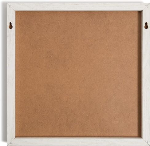 U Brands Rustic Dry Erase Calendar with White Wooden Frame, Office Supplies, with Magnet and Marker, 14" x 14" in Kuwait