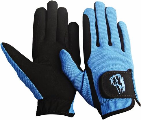 TuffRider Children's Performance Gloves (Sky Blue, XL) in Saudi Arabia