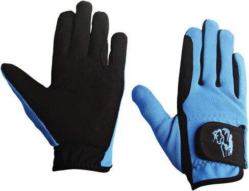 TuffRider Children's Performance Gloves (Sky Blue, XL) in Saudi Arabia