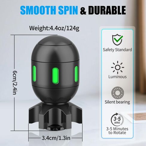 Atomic Bomb Fidget Spinner Toy for Kids Adults, Metal Fidget Spin Sensory Focus Gyro Toy, Party Favor EDC Office Desktop Gifts for Men Women in Saudi Arabia