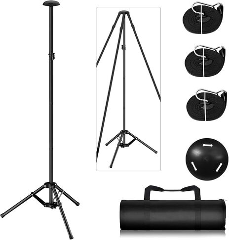 نظام أقطاب دعم غطاء القارب من إيمارت مع قاعدة حامل ثلاثي معدنية، 33＂-66＂ غطاء قارب عائم قابل للتعديل أقطاب دعم مع 3 أشرطة، حقيبة تخزين، لمقاومة الطقس الزورق، قوارب الكاياك، قوارب الصيد in Saudi Arabia