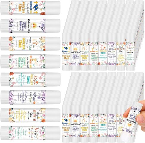 Zubebe 200 PCS أبيض الغراء عصا العودة إلى الهدايا المدرسية في اليوم الأول من مجموعات المدارس 0.32 أوقية غسل عصا الغسل للحرف اليدوية المدرسة الفصول الدراسية جوازات الحفلات لوازم الخلاص in Saudi Arabia