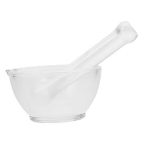 Garneck 1Set Glass Pestle with Thickened Base for Crushing Grinding Grinding Bowl for Kitchen Laboratory Use in Kuwait