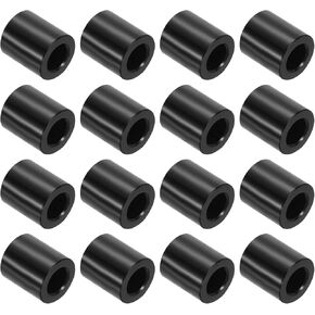 uxcell 32Pcs Aluminum Spacers, 5mm ID x 9mm OD x 10mm Length Screw Standoff Bushing Plain Finish Unthreaded Metal Round Spacer, Unthreaded Standoff Bushing for M5 Screw Bolts, Black in Kuwait