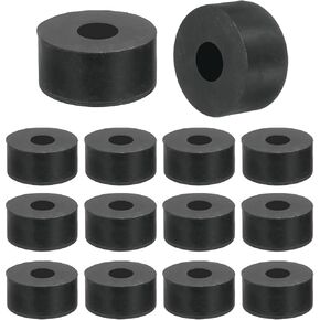 uxcell 14 Pcs Multi Purpose Rubber Spacer, 0.33" OD x 0.8" ID x 0.2" Thickness Anti-Vibration Isolation Rubber Bushings Grommets Spacers Washers for Home Cars Boat Accessories (Black) in Kuwait