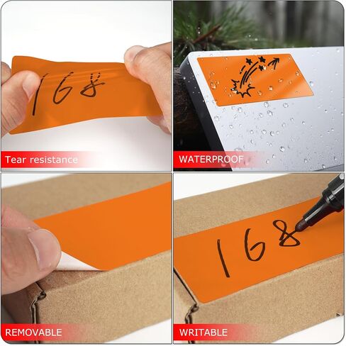 Red Rectangle Stickers 2 x 2 Inch Color Coding Labels Vinyl Roll Self-Adhesive Waterproof Removable 500 PCS in Saudi Arabia