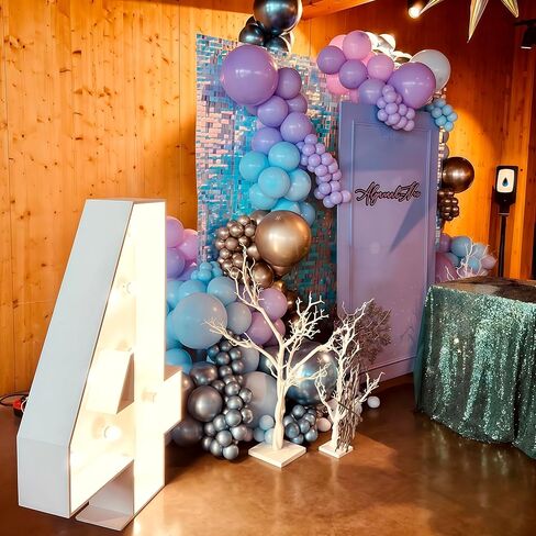 البالونات الباستيل الأزرق والأبيض ، 12 بوصة 35pcs فاتحة طفل أزرق لؤلؤة بيضاء مع بالون اللاتكس الصافي للأولاد العازبة الحفلات الزفاف دش طفل الشتاء in Kuwait