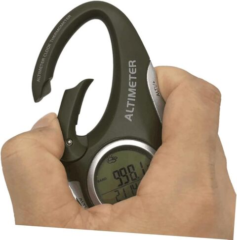 مقياس الارتفاع المحمول المتين، مقياس الارتفاع، مقياس الحرارة للمشي لمسافات طويلة والتسلق، أداة التنبؤ بالطقس خفيفة الوزن وعملية in Kuwait