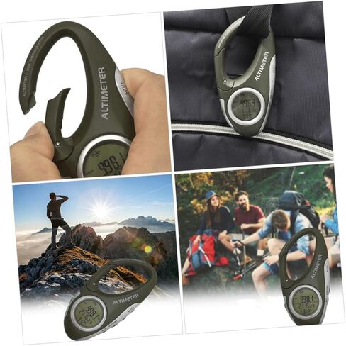 مقياس الارتفاع المحمول المتين، مقياس الارتفاع، مقياس الحرارة للمشي لمسافات طويلة والتسلق، أداة التنبؤ بالطقس خفيفة الوزن وعملية in Kuwait