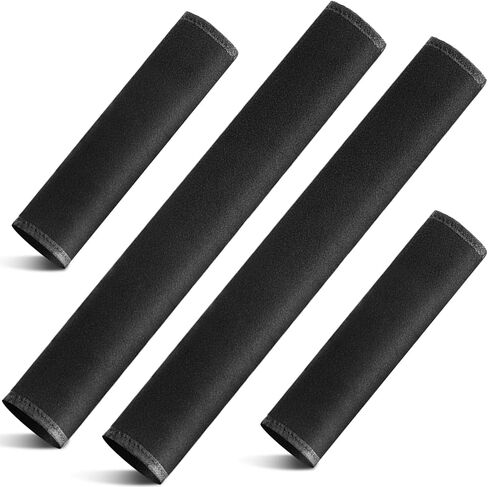 2025 Upgraded Extra Long Car Seat Belt Cover, 2Pack 19.7in Seat Belt Cover Pad for Ultimate Comfort Driving Experience, Soft Shoulder Pad Protector Car Interior Accessories for All Vehicles - Black in Kuwait