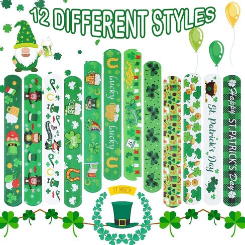 Easter Slap Bracelets for Kids 36PCS Easter Basket Stuffers for Kids Bulk Snap Bracelet Easter Party Favors Supplies Easter Egg Fillers Toys Goodie Bag Stuffers Toy Gifts for Classroom Prizes in Kuwait