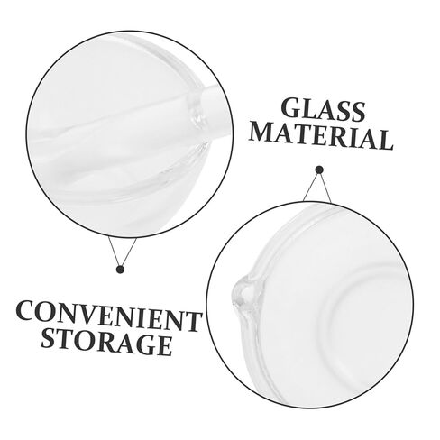 Garneck 1Set Glass Pestle with Thickened Base for Crushing Grinding Grinding Bowl for Kitchen Laboratory Use in Kuwait