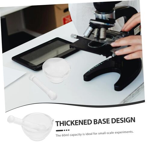 Garneck 1Set Glass Pestle with Thickened Base for Crushing Grinding Grinding Bowl for Kitchen Laboratory Use in Kuwait