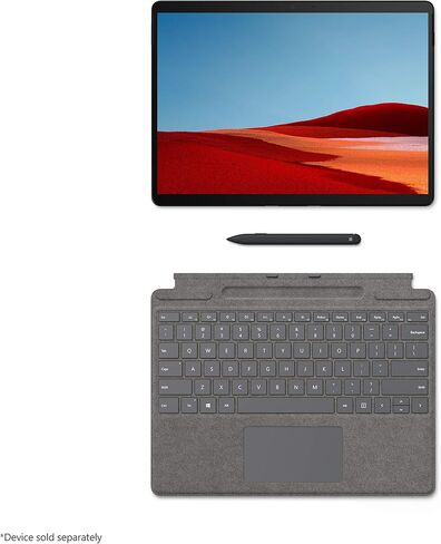 لوحة مفاتيح Microsoft Surface Pro X Signature مع قلم رفيع - أزرق ثلجي (25O-00041) in Saudi Arabia