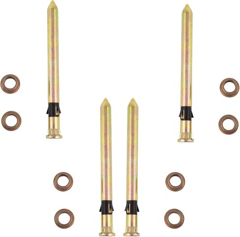 TRQ 12 Piece Door Hinge Pin & Bushing Kit Upper & Lower LH or RH Side Compatible with GM in Saudi Arabia