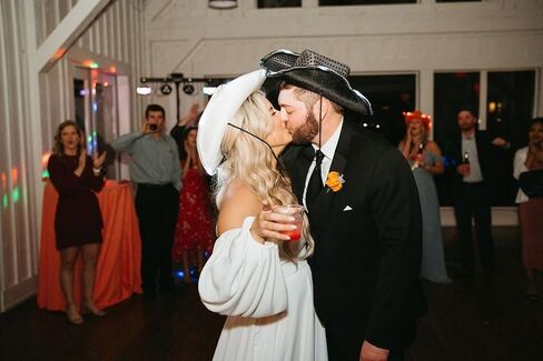 10 Pcs Wedding Light Up Cowboy Hat Led Cowboy Hat Lights Cowboy Cowgirl Hat for Wedding Western Bachelorette Party in Saudi Arabia