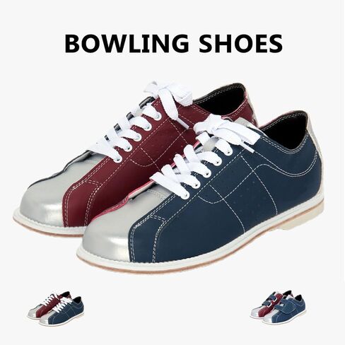 Buhelyc Classic Bowling Shoes Sliding Sole Bowling Training Shoes Men Women Casual Shoes for Beginner (Size:7,Color:Shoe Laces) in Saudi Arabia