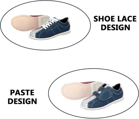 Buhelyc Classic Bowling Shoes Sliding Sole Bowling Training Shoes Men Women Casual Shoes for Beginner (Size:7,Color:Shoe Laces) in Saudi Arabia