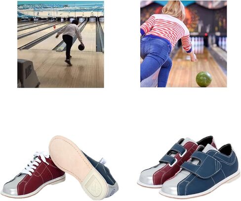 Buhelyc Classic Bowling Shoes Sliding Sole Bowling Training Shoes Men Women Casual Shoes for Beginner (Size:7,Color:Shoe Laces) in Saudi Arabia