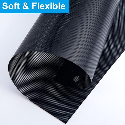 Pndeyo 10 Sheets 0.8mm Black Fursuit Eyes Mesh, Waterproof Printable PVC Eye Mesh Sheet for Furry Cosplay Props Fursuits Handicrafts Making- White & Black in Saudi Arabia