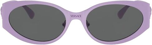 Versace Woman نظارة شمسية إطار أسود ، عدسات رمادية داكنة ، 56 ملم in Saudi Arabia
