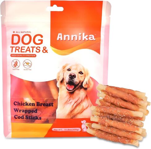 Chicken Wrapped Sweet Potato Jerky,Sweet Potato Dog Treats,Healthy Low Fat Jerky High Protein Training Treats Chewy for Small Medium Large Dog, 11.6 OZ in Saudi Arabia