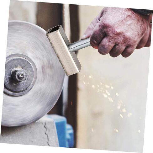 قطعتان من أداة تزيين عجلة الطحن المحمولة لعجلات اكسيد الالمونيوم باللونين الأبيض والبني، أداة تشذيب تشكيل الماس المقاومة للاهتراء لتنظيف واستعادة الأسطح الكاشطة in Kuwait