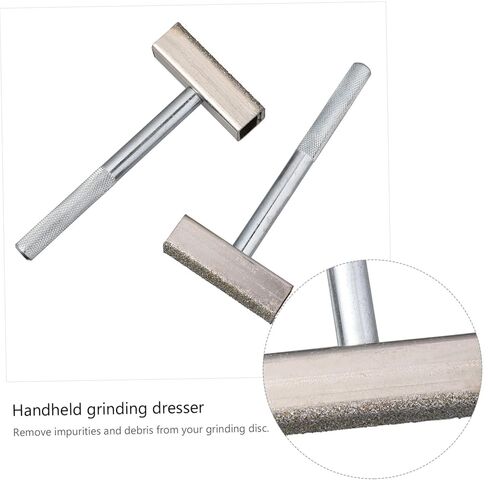 قطعتان من أداة تزيين عجلة الطحن المحمولة لعجلات اكسيد الالمونيوم باللونين الأبيض والبني، أداة تشذيب تشكيل الماس المقاومة للاهتراء لتنظيف واستعادة الأسطح الكاشطة in Kuwait