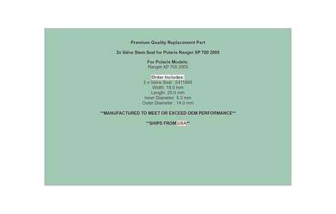 استبدال 2X صمام جذعي لـ Polaris Ranger XP 700 2005 in Kuwait