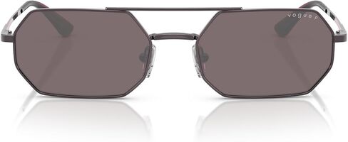 Vogue Eyewear Women's VO4329S Octagonal Sunglasses, Rose Gold/Dark Green Polarized, 55 mm in Saudi Arabia