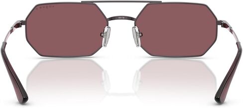 Vogue Eyewear Women's VO4329S Octagonal Sunglasses, Rose Gold/Dark Green Polarized, 55 mm in Saudi Arabia