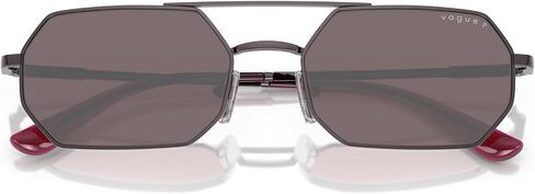 Vogue Eyewear Women's VO4329S Octagonal Sunglasses, Rose Gold/Dark Green Polarized, 55 mm in Saudi Arabia